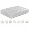 Coupon 😍 BEZEN Matelas Relax 7 Zones à Ressorts Ensachés Et Mémoire De Forme 27 CM 90X200 - Blanc 🧨