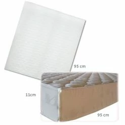 Top 10 ✔️ COUPEY Matelas Pour Lit Parc Carré 95x95 11cm - Blanc 👏