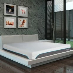 Acheter 😉 OLYMPE LITERIE | Matelas VITALIOS 160x200 Cm | Mousse à Mémoire De Forme | Soutien Ferme - Blanc ❤️