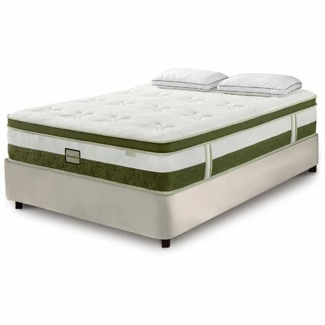 Bon marché ⭐ DECO IN PARIS Matelas Hybride BAMBOO 140 X 190 Cm Ressorts Ensachés Et Mémoire De Forme épaisseur 30 Cm - Blanc 😀