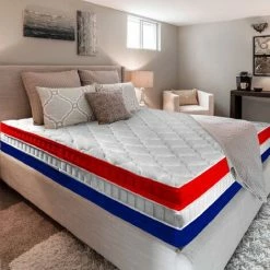 Meilleure vente 😉 Matelas 140x190 H30 à Mémoire De Forme - FRATERNITÉ - Matelas Mémoire 50 Kg/m3 + Mousse Ergonomique - Soutien Equilibré - 9 Zones De Confort - Epaisseur 30cm - Hypoallergénique - Batflex - La Couleur Peut Changer - La Couleur Peut Changer 🌟