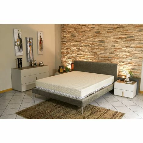 Budget 😍 NUITSDOR Matelas - Face Ete + Ame Mousse Poli Lattex Haute Resilience Face Hiver Memoire De Forme 65 Kg/m3 Tissu Soja Naturel + Alese 120x190 X 25 Cm Luxury Brown Souple - Dehoussable Housse Lavable - 7 Zones De Confort 🤩 – Image 2
