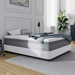 Vente flash 👍 DECO IN PARIS Matelas HYBRID 140 X 190 Cm Ressorts Ensachés Et Mémoire De Forme épaisseur 26 Cm - Blanc 👍