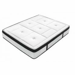 Nouveau 🎁 Matelas BOBOCHIC - Matelas LUXOR Ressorts Ensachés Et Mémoire De Forme 180x200 - Blanc ✨