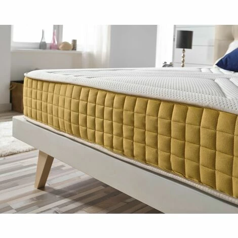 Le moins cher 🌟 Matris - Matelas En Mousse à Mémoire Luxury Gold Visco 90X190 Hauteur 21 Cm +/-2 Fermeté Moyenne-élevée - Toutes Les Mesures 🎁 – Image 3