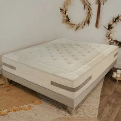 Meilleure affaire ✔️ NUIT DE COTON DORMEZ EN PLEINE NATURE NUIT DE COTON | Matelas SERENADE Bio 90x200 Cm | Ressorts Ensachés | Soutien Ferme - Beige 👏