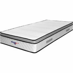 Promo 😉 PROVENCE LITERIE Matelas Marie A Ressorts Ensaches + 4 Cm Memoire De Forme 80 Kg/m3 - 120x190 Hauteur +/- 26 Cm - Accueil Moelleux - Soutien Ferme + Oreiller Visco - 7 Zones De Confort - Hypoallergenique 🎁