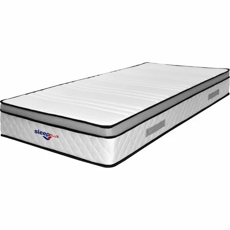 Meilleur prix 🛒 NUITSDOR Matelas Marie A Ressorts + 3,5 Cm Memoire De Forme 75 Kg/m3 + Alese 70x190 Hauteur +/- 25,5 Cm - Accueil Moelleux - Soutien Equilibre + Oreiller Visco - 7 Zones De Confort - Hypoallergenique 👍