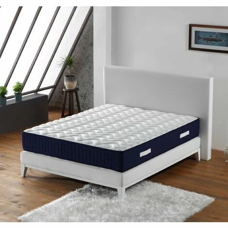 De gros 🔔 LITERIE JULIEN Matelas Benjamin A Ressorts Ensaches + 3,5 Cm Latex Naturel à 70 % En 75 Kg/m3 + Alese 70x190 Hauteur +/- 30,5 Cm - Accueil Ferme - Soutien Ferme - 5 Zones De Confort - Hypoallergenique 🔥