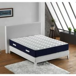 Acheter 👏 KINGOFDREAMS Matelas Benjamin A Ressorts + 3 Cm Latex Naturel à 70 % En 75 Kg/m3 - 120x190 Hauteur +/- 30 Cm - Accueil Moelleux - Soutien Equilibre + Oreiller Visco - 5 Zones De Confort - Hypoallergenique ⌛