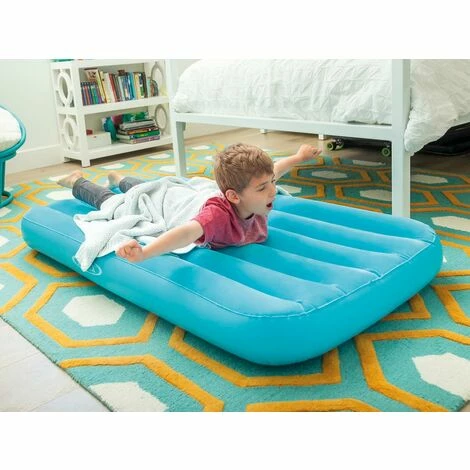 Offres 😉 Matelas Gonflable Enfant Bleu 1 Place - Intex - Bleu 🔔 – Image 2
