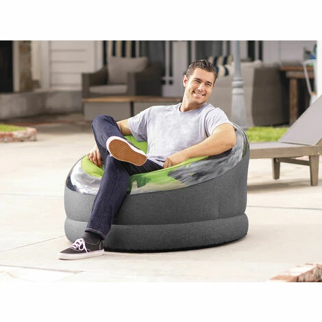 Acheter 🎁 Fauteuil Gonflable Jazzy Vert - Intex - Vert ✔️ – Image 2