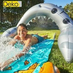 Budget 🎉 IDeko® Tapis De L'eau Gonflable Glissant Eau Piscine Jeu Eau Plein Air ⌛