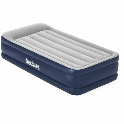 Bon marché 🛒 Lit Gonflable Individuel Bestway 191x97x46 Cm Gonfleur Integré Gris 🧨