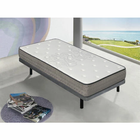 Offres 🥰 DORMALIT Matelas 80X160 BORDEAUX Epaisseur 20 CM - Ressorts Ensaches - Memoire De Forme Sur 2 Faces 🧨 – Image 2