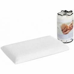 Coupon 😀 DORMALIT Oreiller Enfant 6 CM Confort 70X35 - Mousse A Memoire De Forme. Dehoussable. Ergonomique. Son Premier Oreiller 🎉