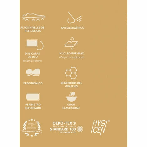 De gros ⌛ Matelas Energy Viscoinstant Imperial Relax 90x180 😀 – Image 4