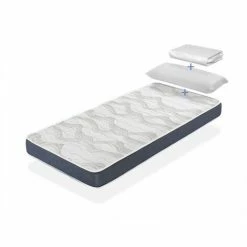 Meilleure affaire 🌟 DORMALIT Pack LIT ENFANTS Matelas 80X160 H14 CM ERGO CONFORT + 1 Oreiller 80x35 Cm + 1 Protege Matelas 80x160 Cm 😀
