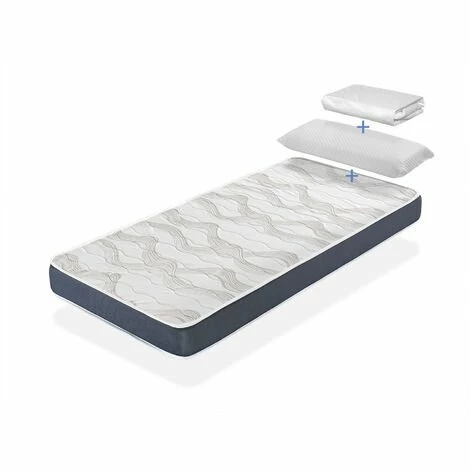 Meilleure affaire 🌟 DORMALIT Pack LIT ENFANTS Matelas 80X160 H14 CM ERGO CONFORT + 1 Oreiller 80x35 Cm + 1 Protege Matelas 80x160 Cm 😀