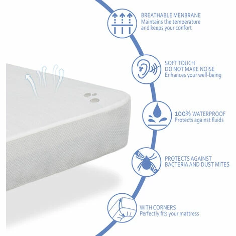 Meilleure affaire 🌟 DORMALIT Pack LIT ENFANTS Matelas 80X160 H14 CM ERGO CONFORT + 1 Oreiller 80x35 Cm + 1 Protege Matelas 80x160 Cm 😀 – Image 3