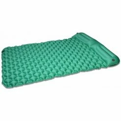 Acheter 😍 THSINDE Tapis De Camping Double Autogonflant Avec Pompe à Pied, Tapis De Couchage De Camping Portable Ultra-léger Pour 2 Personnes Avec Oreillers, Pour La Randonnée Et Le Camping, Vert 🎉