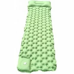 Acheter 🛒 THSINDE Tapis De Couchage Extérieur ， Auto-Gonflable Avec Pompe Presse à Pied, Capable D'Épisser Les Tapis De Couchage Gonflables ， Matelas à Air Imperméable, Vert Pin 🎁