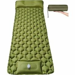 Sortie 🔥 THSINDE Matelas De Camping Autogonflant Avec Pompe à Pied - Tapis De Couchage Gonflable Ultraléger Imperméable Matelas Plus Large - Matelas Pneumatique Compact Pour Le Camping Randonnée En Plein Air 😀
