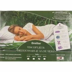 Top 10 🎉 NUITSDOR Lot De 2 Oreillers Memoire De Forme 60 Kg/m3 Dehoussable - Housse Lavable à 40° - Tissu A L'Aloe Vera 65x65 Cm Confortable - Cotes Reversibles, Housse Hypoallergenique 🥰