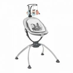 Grosses soldes 😀 Babymoov Transat En Hauteur Pliable Swoon Up Graphik, Avec Systeme De Rotation 360° ✔️