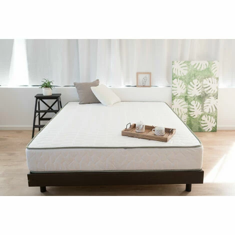 De gros 😉 Matelas Essentiel 140x190 Cm - Épaisseur 16 Cm - Système Ergonomique Haute Densité - Soutien Mi-ferme - Réversible - Anti-acariens - Sanitized - Garantie 2 Ans - Sarah & Maël 🌟