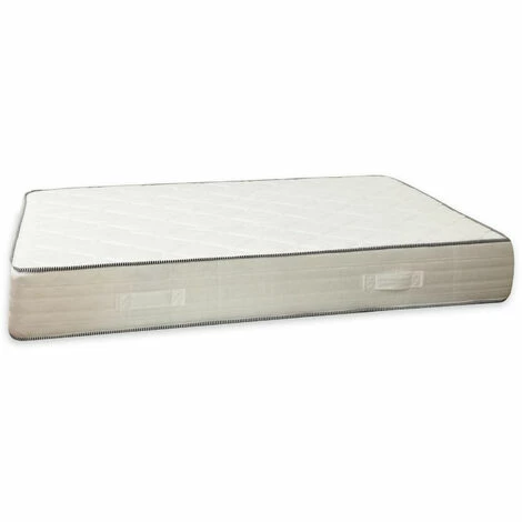 Grosses soldes ✔️ Dmora Matelas Carré Et Semi Orthopédique, Made In Italy, Rembourrage En Polyuréthane Et Fibre Hypoallergénique, Revêtement En Tissu Jacquard, 120x190h24 Cm, Blanc 🔔