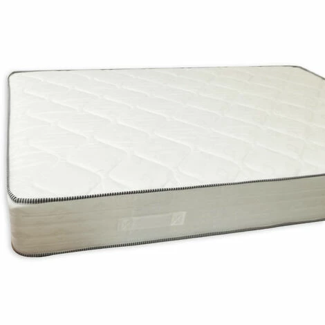 Grosses soldes ✔️ Dmora Matelas Carré Et Semi Orthopédique, Made In Italy, Rembourrage En Polyuréthane Et Fibre Hypoallergénique, Revêtement En Tissu Jacquard, 120x190h24 Cm, Blanc 🔔 – Image 5