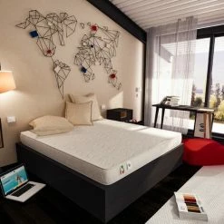 Le moins cher 👏 Baldiflex Matelas EASY ALOE Épaisseur 15 Cm Mousse Polyuréthane Comfort Moyen 80 X 190 Cm 💯