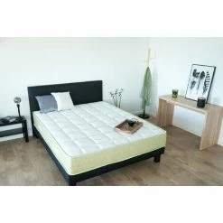 Nouveau 🤩 Matelas LatexLite 120x190 Cm - Épaisseur 18 Cm - Latex Haute Densité - Indépendance De Couchage - Tissu Bambou - Aération Naturelle - Soutien Mi-ferme - Anti-acariens - Sanitized - Garantie 5 Ans - Sarah & Maël 😉