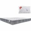 Coupon ✨ Farmarelax - Kit Matelas Plus Oreiller - MEMORY FOAM Adaptatif - En Cadeau - Bandeau 5D Rafraîchissant Et Respirant Super Air - Orthopédique Et Anatomique - Hauteur 19 Cm - 120x190 Cm 🔔