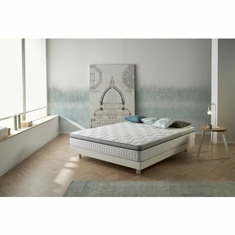 Vente flash đ„ MATRIS Matelas à Ressorts Ensachés Visco 70x190 Royal Spring Hauteur 31cm +/- 2. Fermeté Moyenne. â€ïž â Image 2