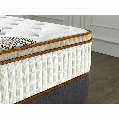 Meilleure affaire 😉 SENSORêVE Matelas Technologie Hybride: Ressorts Ensachés + Mousse HDensité - Épaisseur 28cm - Soutien Tonique & Confort Hôtel- | 120 X 190 Cm 🧨 – Image 3