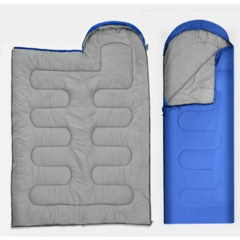 Bon marché 🎁 ELLE Sac De Couchage Compact 3 Saisons Connectable Pour Double Sac De Couchage Ultralight Enfant Adulte Duvet Grand Froid Pour Camping Hiking Trekking Randonnée Extérieur,Vert Armée(0.7KG) 🛒 – Image 3