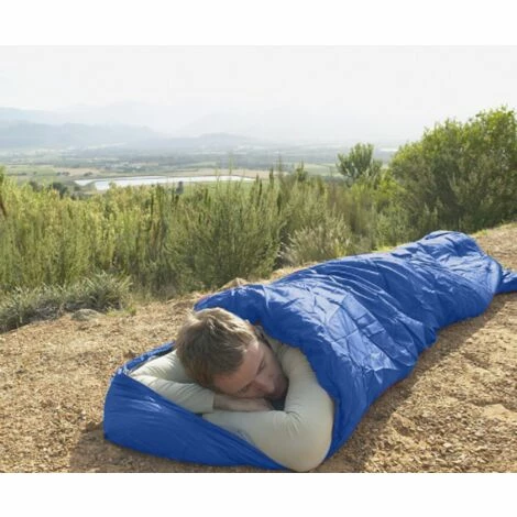 Bon marché 🎁 ELLE Sac De Couchage Compact 3 Saisons Connectable Pour Double Sac De Couchage Ultralight Enfant Adulte Duvet Grand Froid Pour Camping Hiking Trekking Randonnée Extérieur,Vert Armée(0.7KG) 🛒 – Image 4