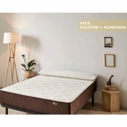 Acheter 🔥 DESCANSIN Pack Matelas 180x200 + 2 Oreillers Mémoire De Forme 90 Cm | Descansín | Grande Fermeté | Tissu Respirant Et Anti|acarien 👏