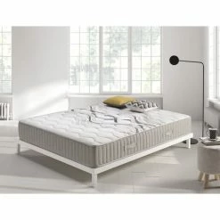 Promo 🔔 SIMPUR RELAX | Matelas 90x190 Visco Spring - Ressorts Ensachés Et Mousse Hr Haute Densité - Epaisseur 26 Cm - 11 Zones De Confort - Système Multicouche 😍