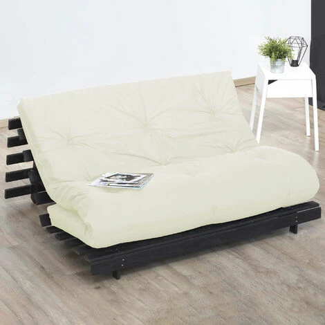 Tout neuf 🧨 TERRE DE NUIT Matelas Futon écru En Coton 90x190 - Ecru 🧨 – Image 4