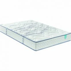 Sortie 😉 Matelas Merinos Ressorts Ensachés Mousse Mémoire MIMIC 140x200 - Blanc 😉