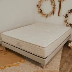 De gros 🔥 NUIT DE COTON DORMEZ EN PLEINE NATURE NUIT DE COTON | Matelas PRELUDE 2.0 Bio 140x190 Cm | Latex 100% Naturel | Soutien Ferme - Beige 💯
