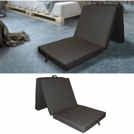 Coupon 🎉 Matelas Anthracite Pliant Lit D'invité Lit De Voyage VitaliSpa 🎉 – Image 2