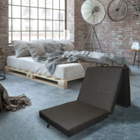 Coupon 🎉 Matelas Anthracite Pliant Lit D'invité Lit De Voyage VitaliSpa 🎉 – Image 4