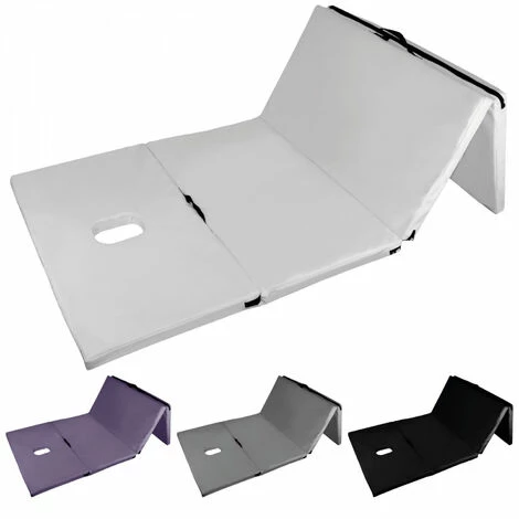 De gros 😉 Matelas De Massage Pliant Avec Housse De Transport - 200 X 90 X 5 Cm - Blanc - Vivezen - Blanc 🔔