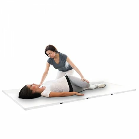 De gros 😉 Matelas De Massage Pliant Avec Housse De Transport - 200 X 90 X 5 Cm - Blanc - Vivezen - Blanc 🔔 – Image 5