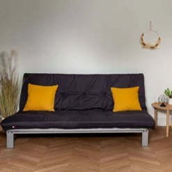 De gros 🛒 TERRE DE NUIT Matelas Futon Traditionnel De Remplacement Pour Clic Clac 130x190 ANTHRACITE - Anthracite 🔥