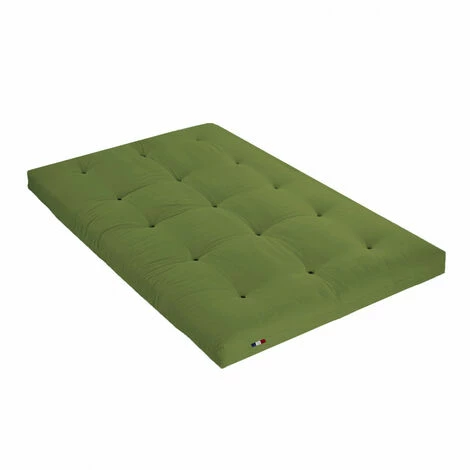 Sortie 👍 TERRE DE NUIT Matelas Futon Pistache En Coton 90x190 - Vert 🤩